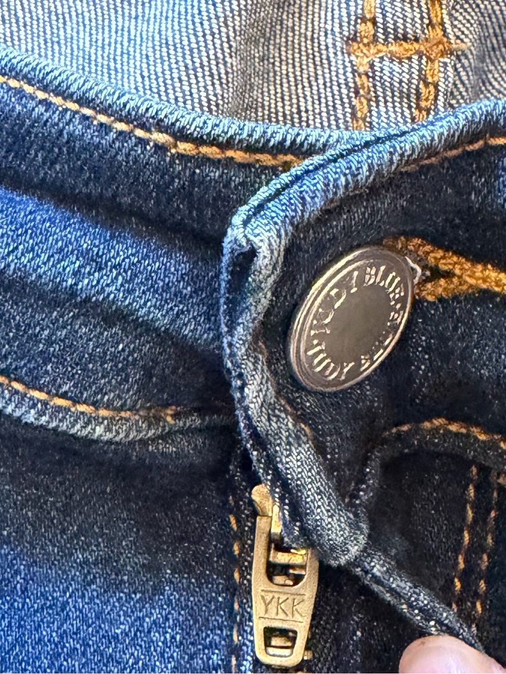 Judy Blue Straight Leg Cropped Jeans Med Wash Stretch Denim Cuff High Rise Sz 31 - Picture 11 of 15